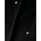 Raine Trousers - Studded High Rise Wide Leg - Meteorite