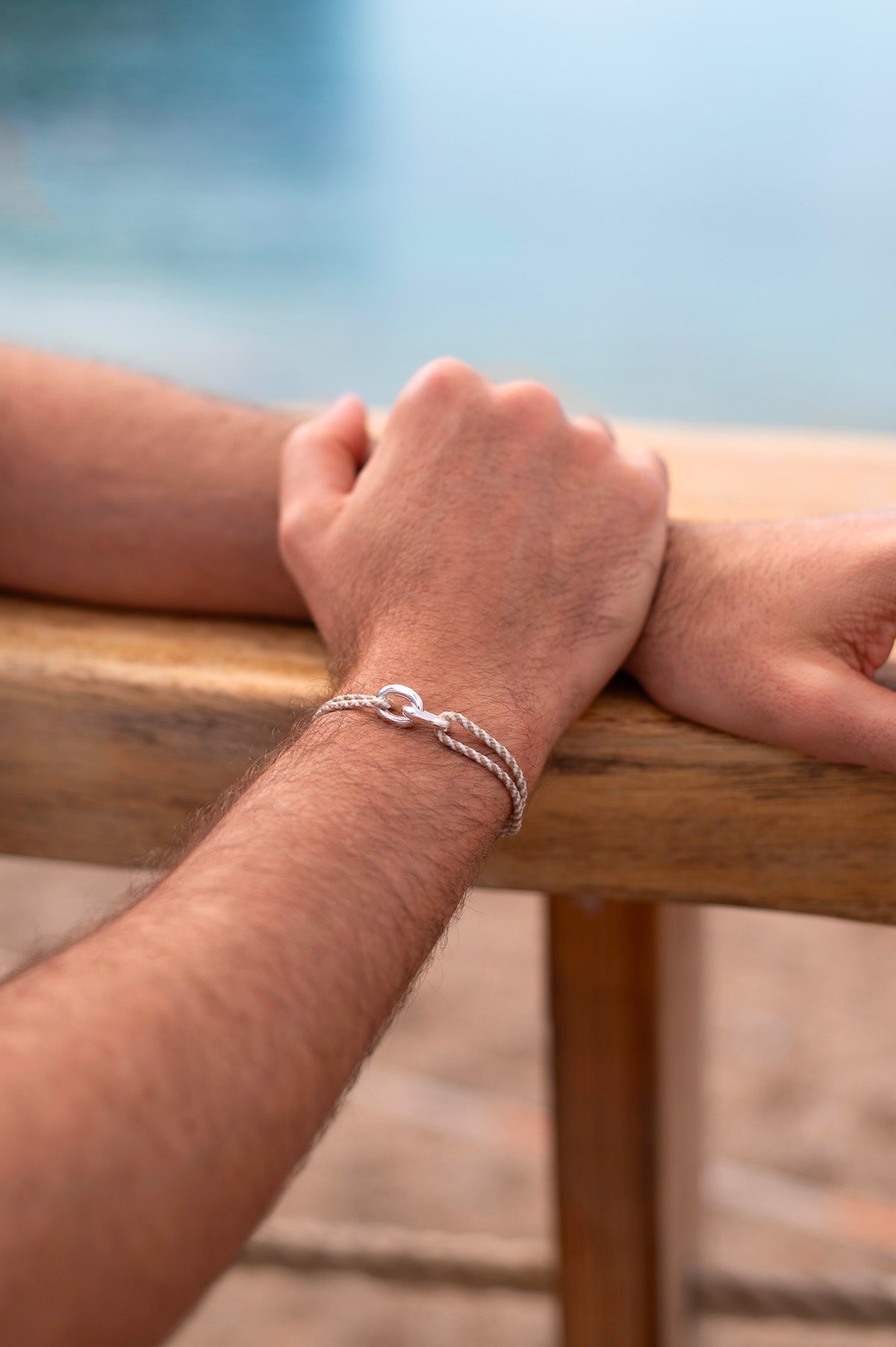 Nafplio Bracelet - Navy Blue And White
