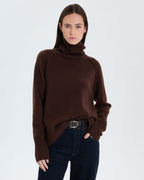 Nefeli chocolate cashmere sweater_1