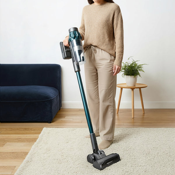 Aspirador Escoba 2 en 1 Inalámbrico Power+ - Azul