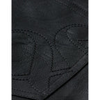 Short High Rise Faux Leather - Meteorite