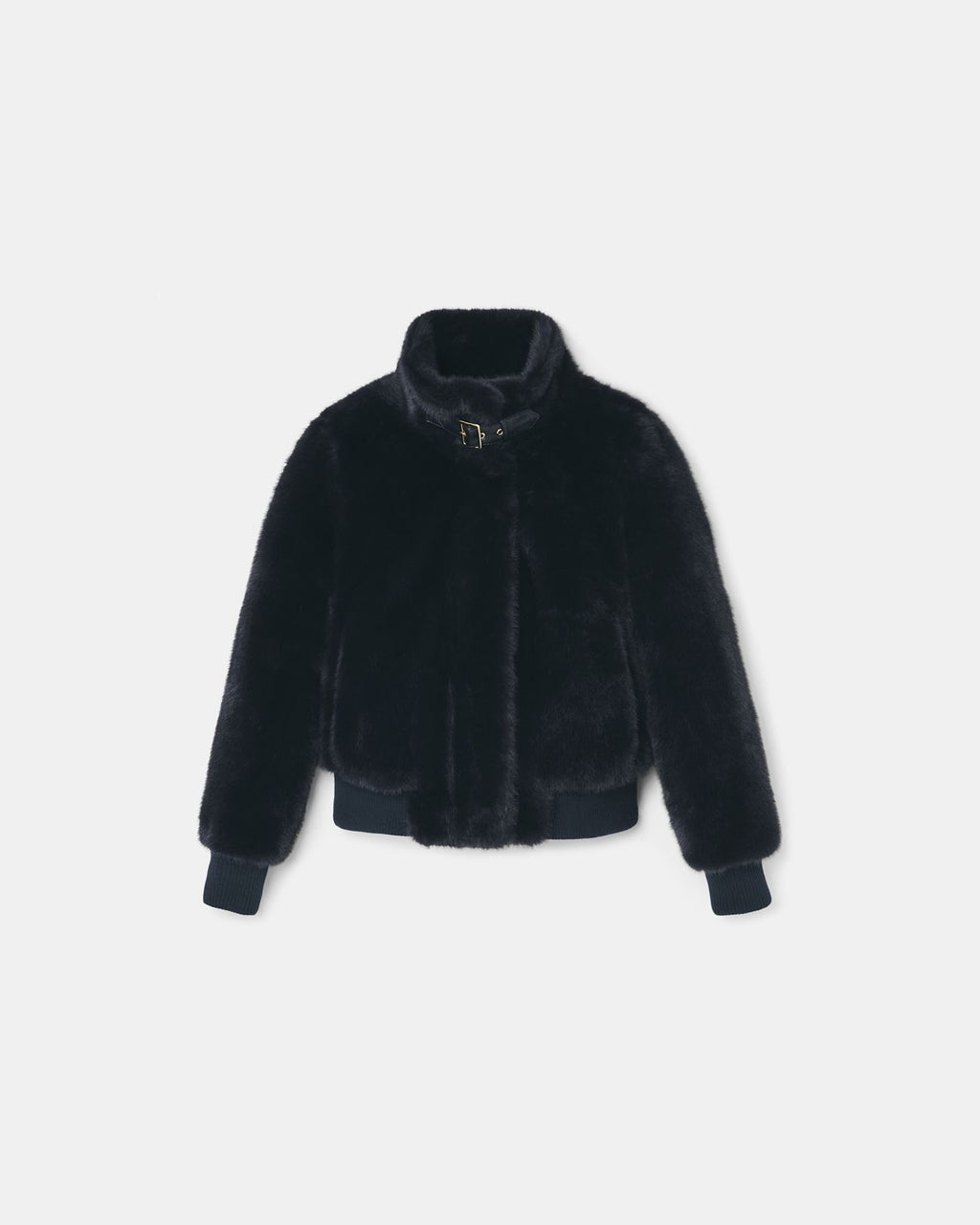 Short navy faux fur jacket_6