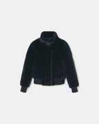 Short navy faux fur jacket_6