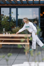Avenue - Outdoor Bench - Pine Wood - Natural/Beige