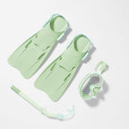 Palmes + Masque + Tuba Marble - Vert