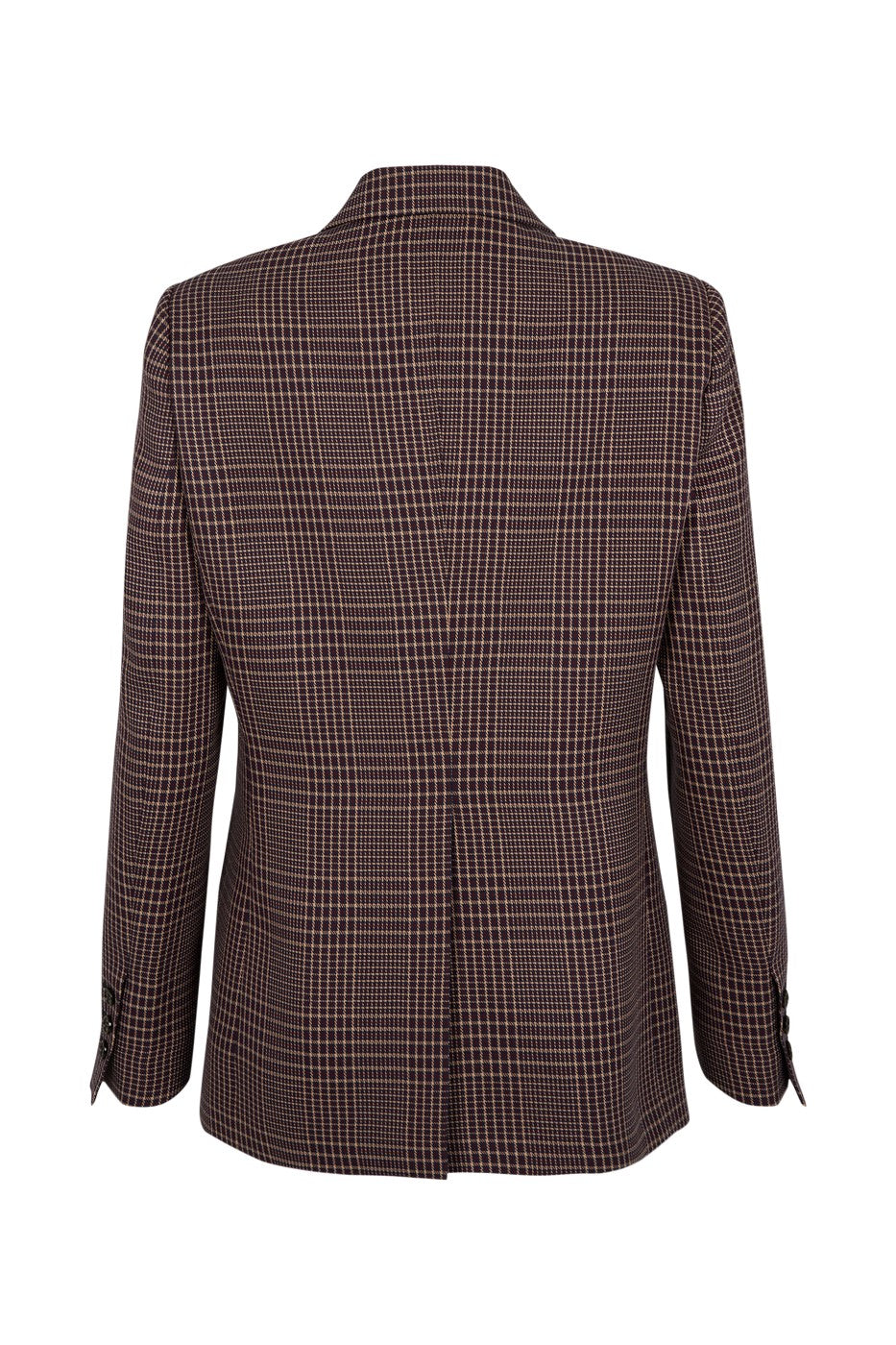Jacket - Navy and Brown Check - Women