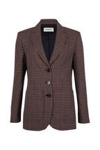 Jacket - Navy and Brown Check - Women