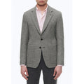 Fursac - Chaqueta Recta en Lana Virgen - Pata de Gallo Negro y Blanco