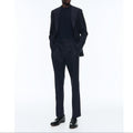 Navy Herringbone Jacket - Navy