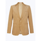 Fursac - Veste Droite En Velours Côtelé - Beige