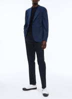 Fursac - Veste En Natté De Laine À Carreaux - Indigo - Homme