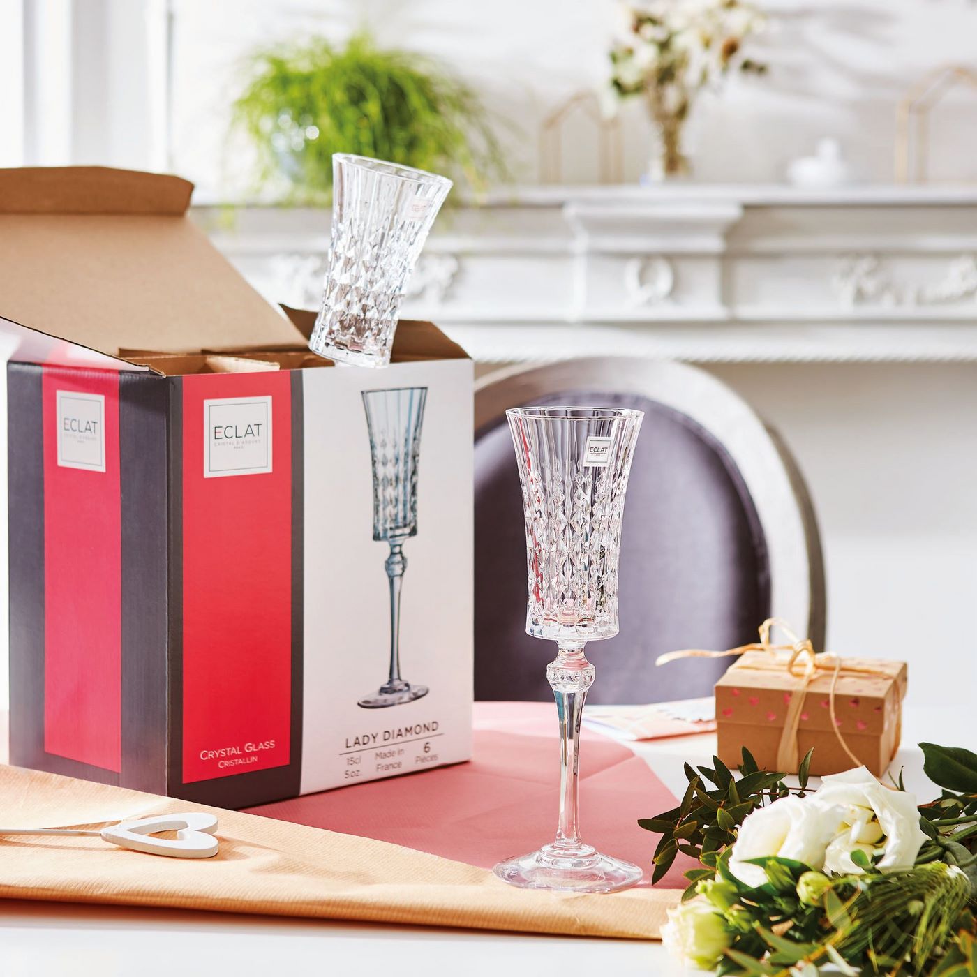 Lady Diamond - 4 Flutes - 15cl - Cristal d'Arques