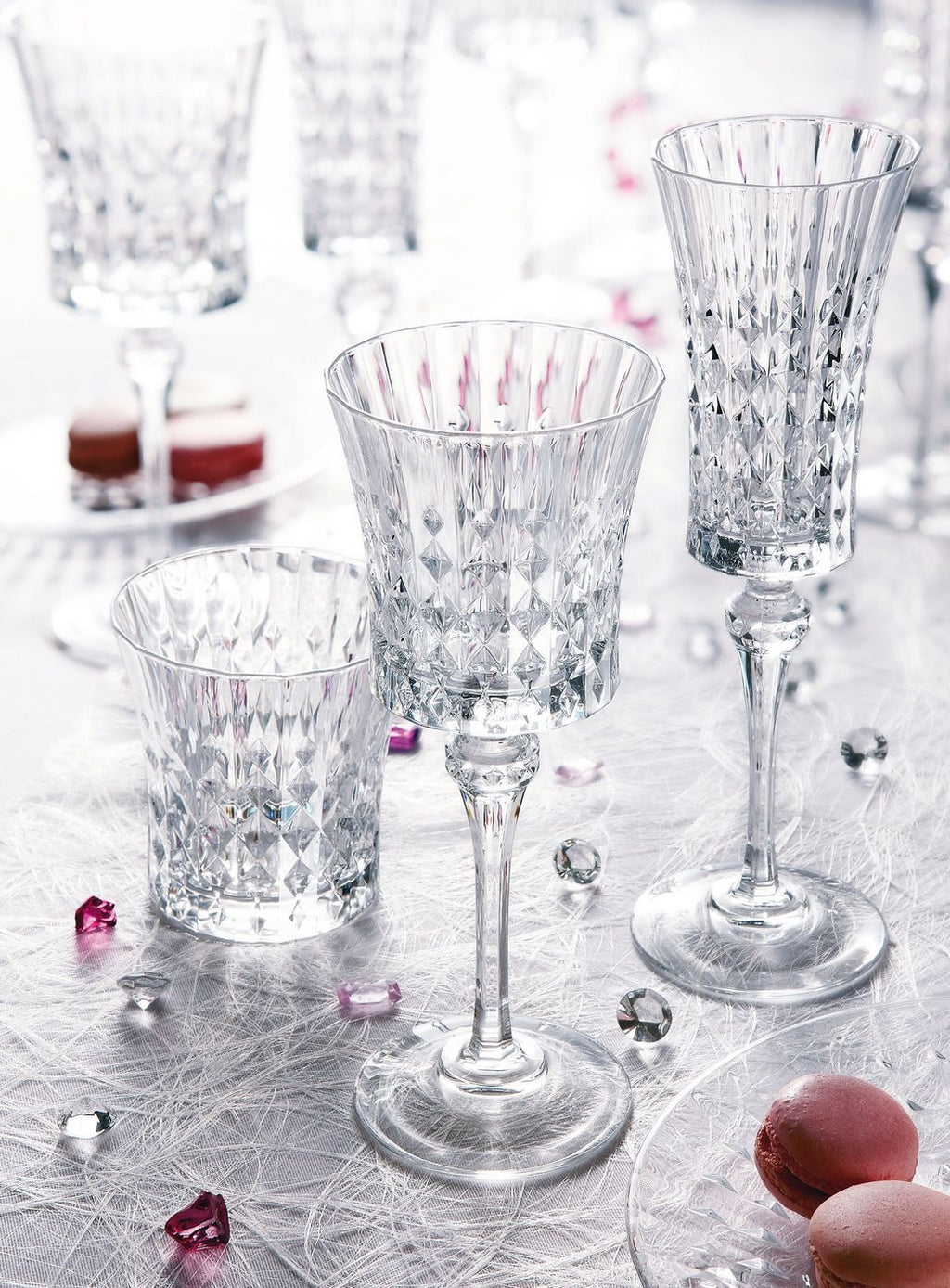 Lady Diamond - 4 Low Glasses - 27cl - Cristal d'Arques