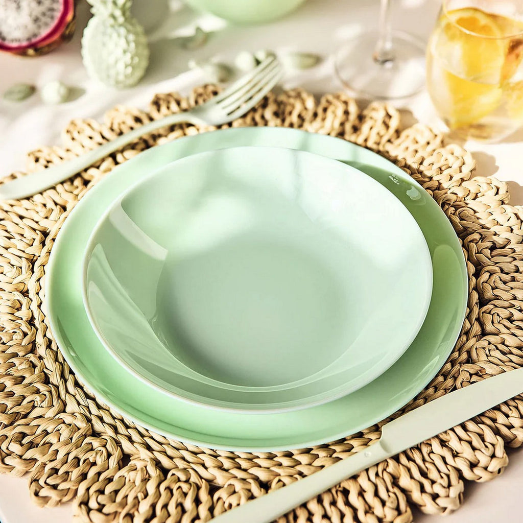 Diwali - 6 Platos Hondos Paradise Green - Verde - 20 cm - Luminarc