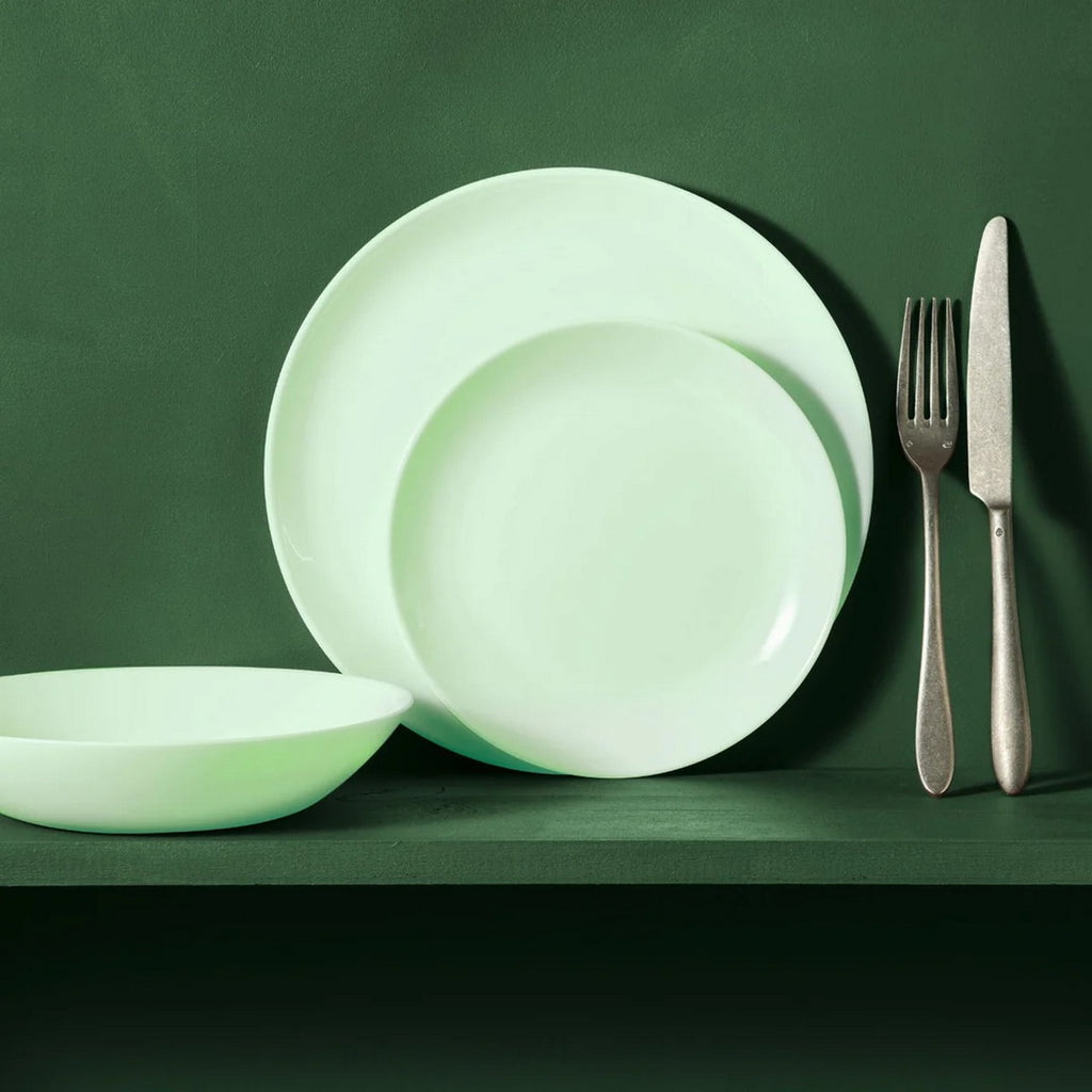Diwali - 6 Platos Hondos Paradise Green - Verde - 20 cm - Luminarc