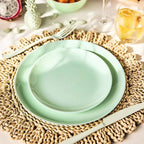 Diwali - 6 Paradise Green Dessert Plates - Green - 19cm - Luminarc