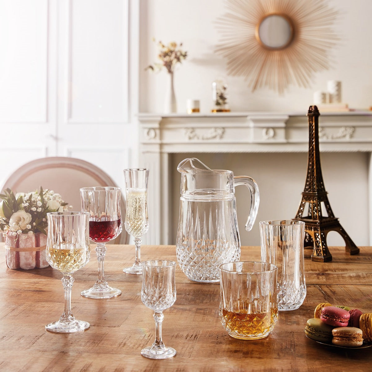 Longchamp - 4 Tall Glasses - 36Cl - Cristal D'Arques