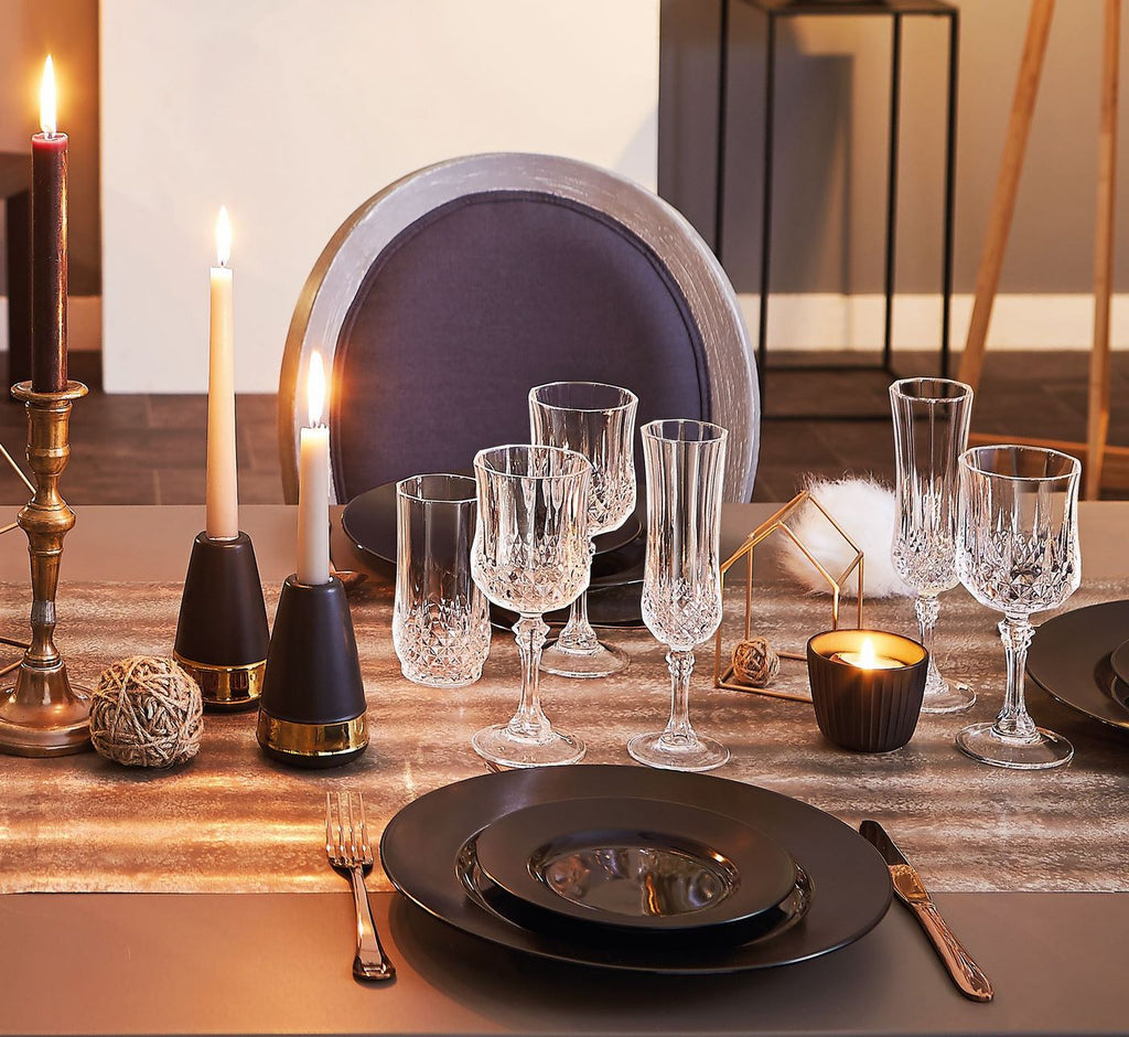 Longchamp - 4 Vasos Altos - 28 cl - Cristal D'Arques