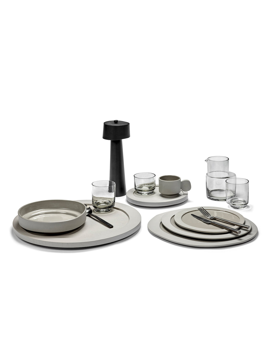 Plateau L - Gris Clair Inner Circle - By Maarten Baas