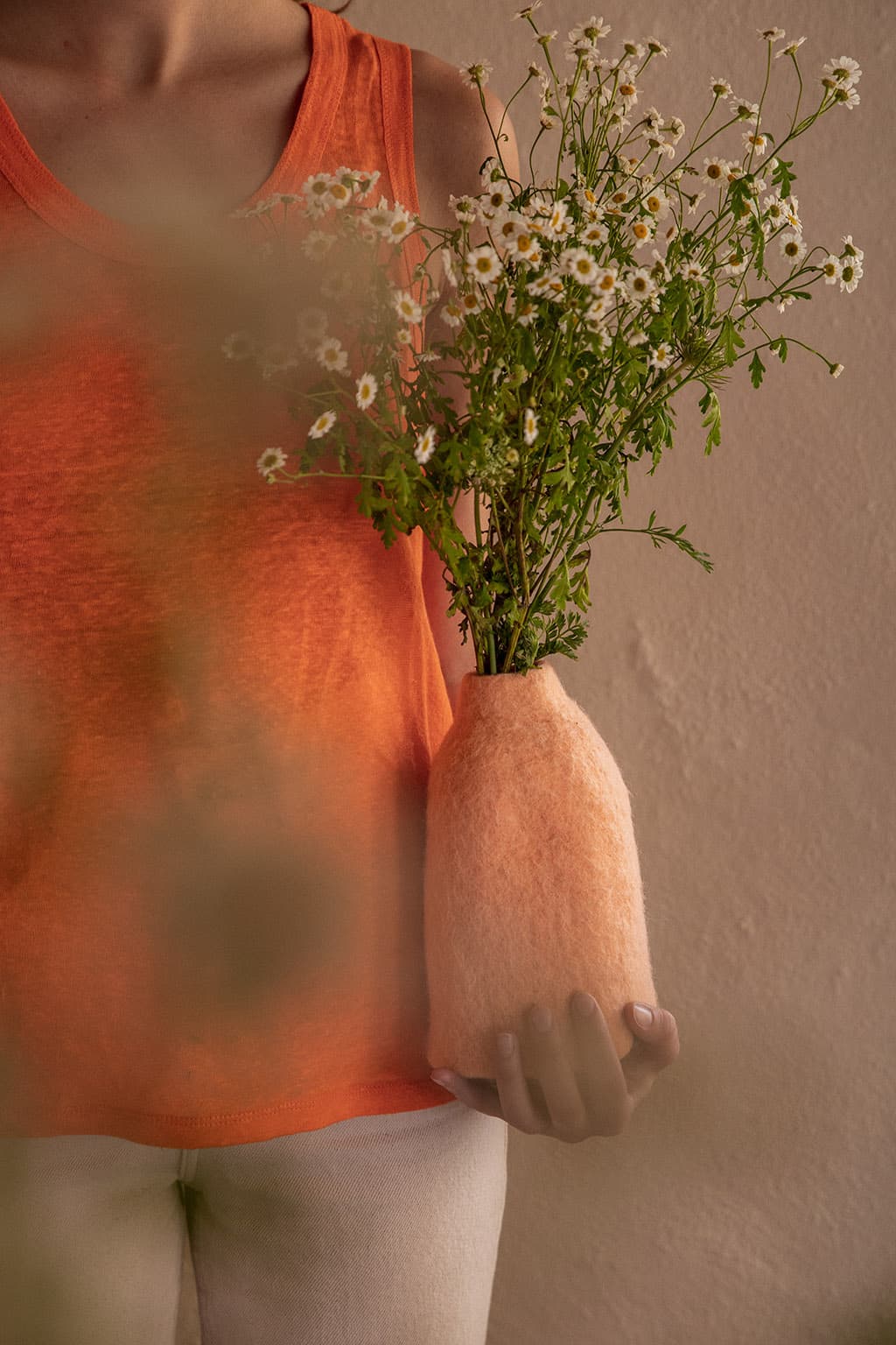 Cache Vase Cloche Uni - Blush