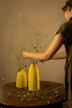 Cache Vase Cloche Uni - Citron