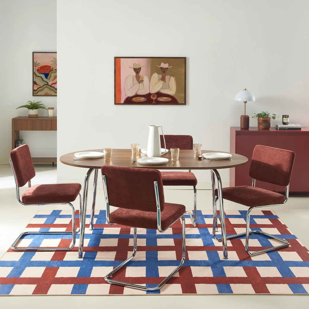 Vassi - Mesa de comedor - Efecto nogal