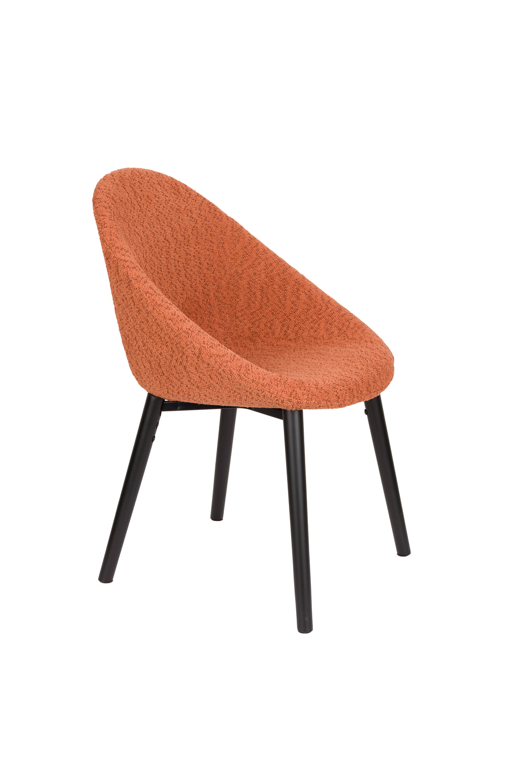 Fenna - Chaise - Polyester - Rouge Terracotta