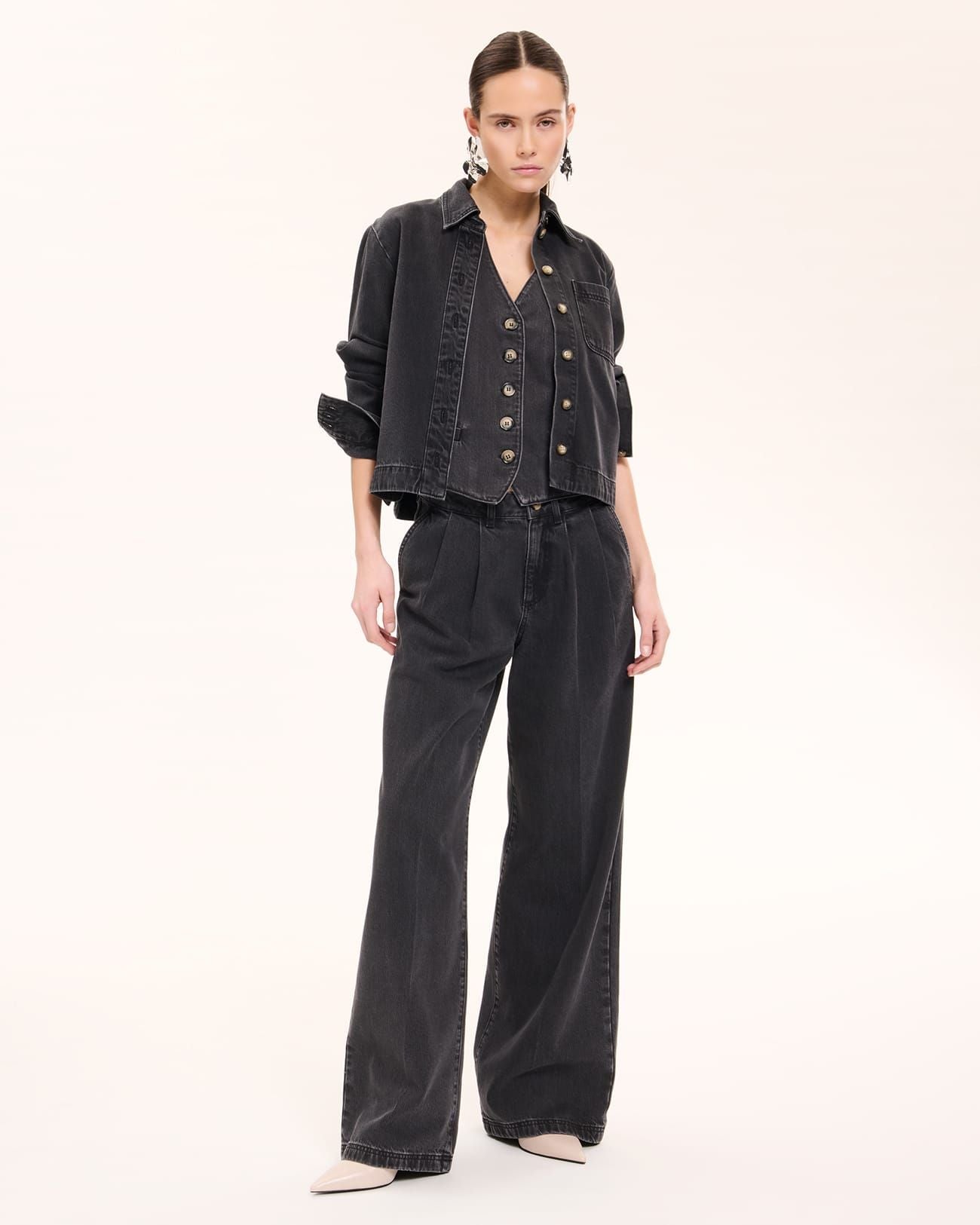 Chemise en jean noire_6