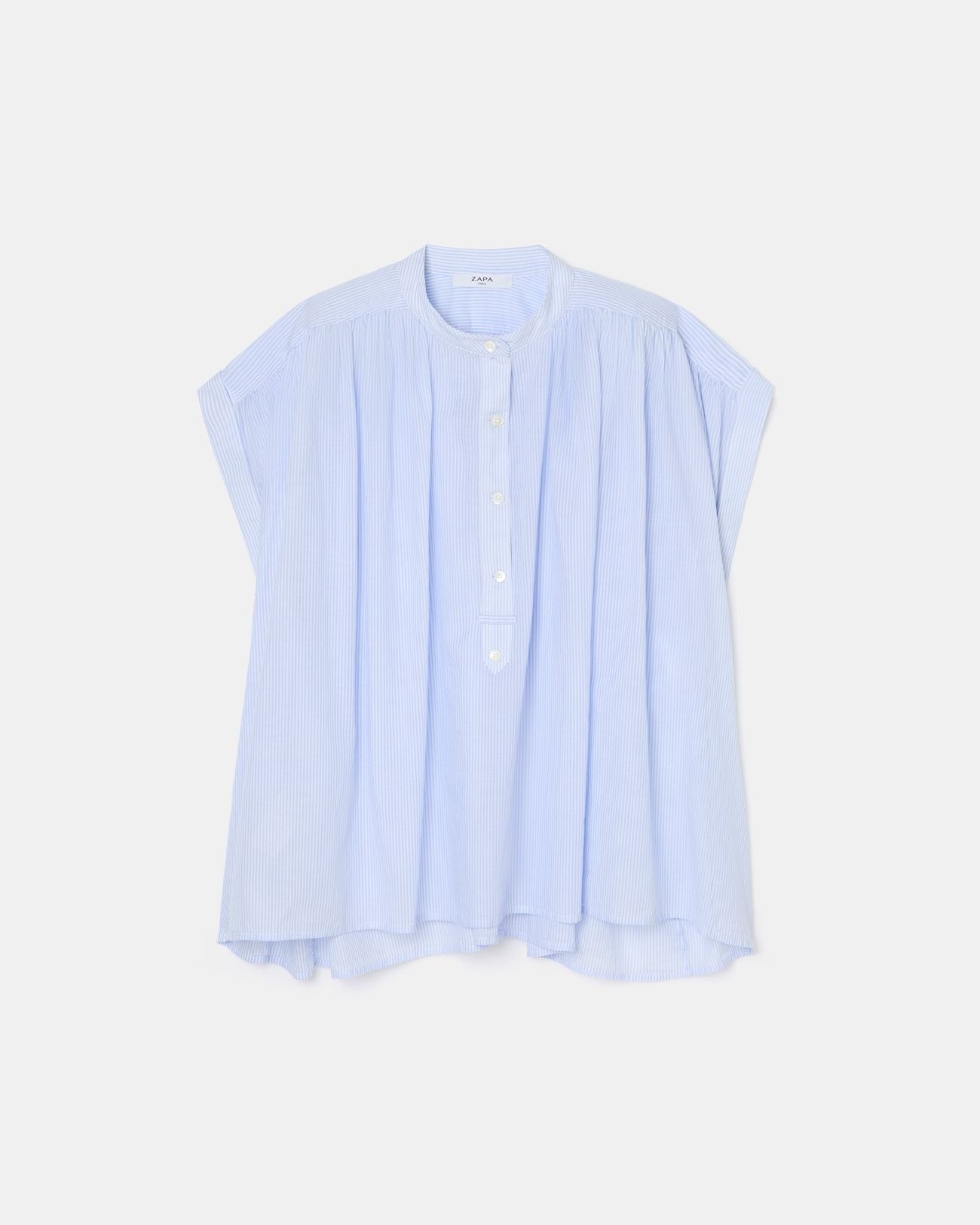 Camisa fluida algodón rayas_5