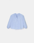 Fluid sky blue cotton shirt_5