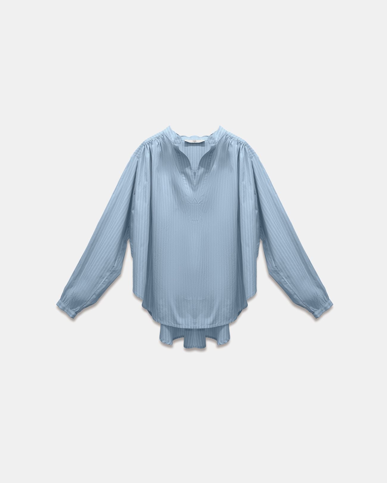 Chemise fluide en coton à rayures_1