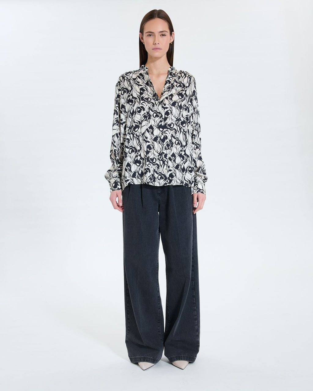 Flowy floral print blouse_4