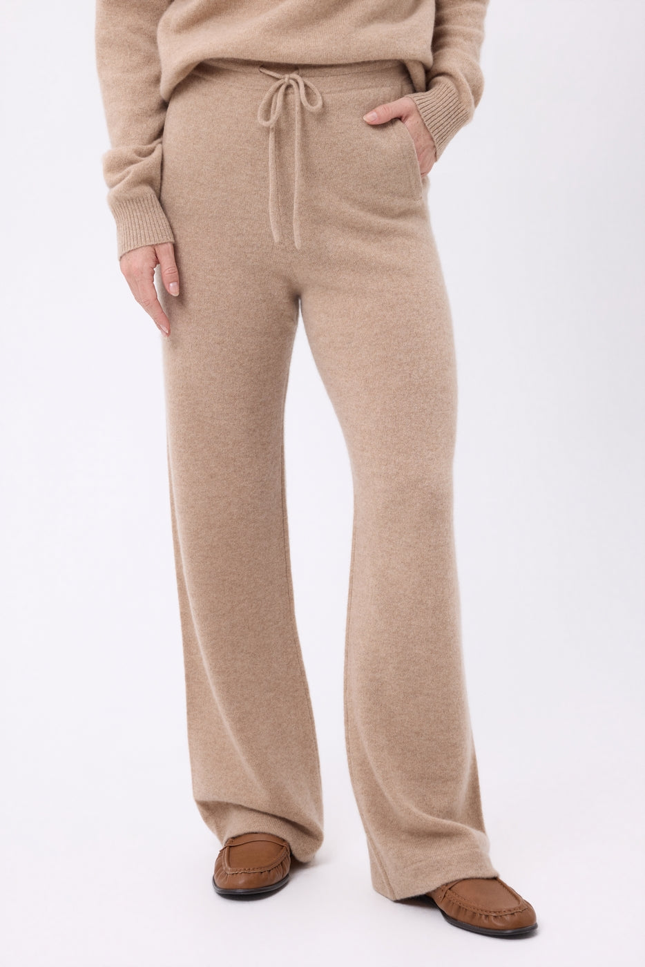 Pantalón Venecia - Beige crema - Mujer