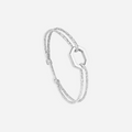Vertex Bracelet - Glitter Silver