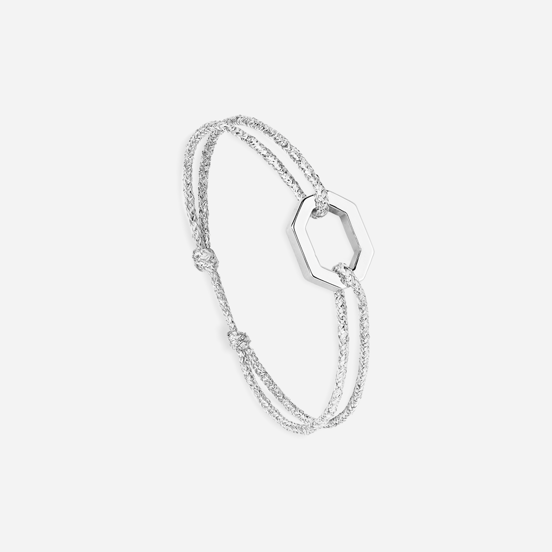 Vertex Bracelet - Glitter Silver