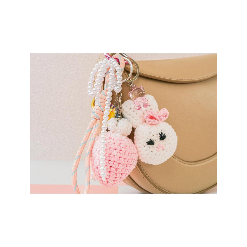Kit Crochet Pour Débutant - Bag Charms - Glam Pink