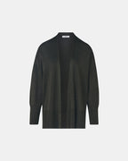 Long khaki sequined cardigan_5