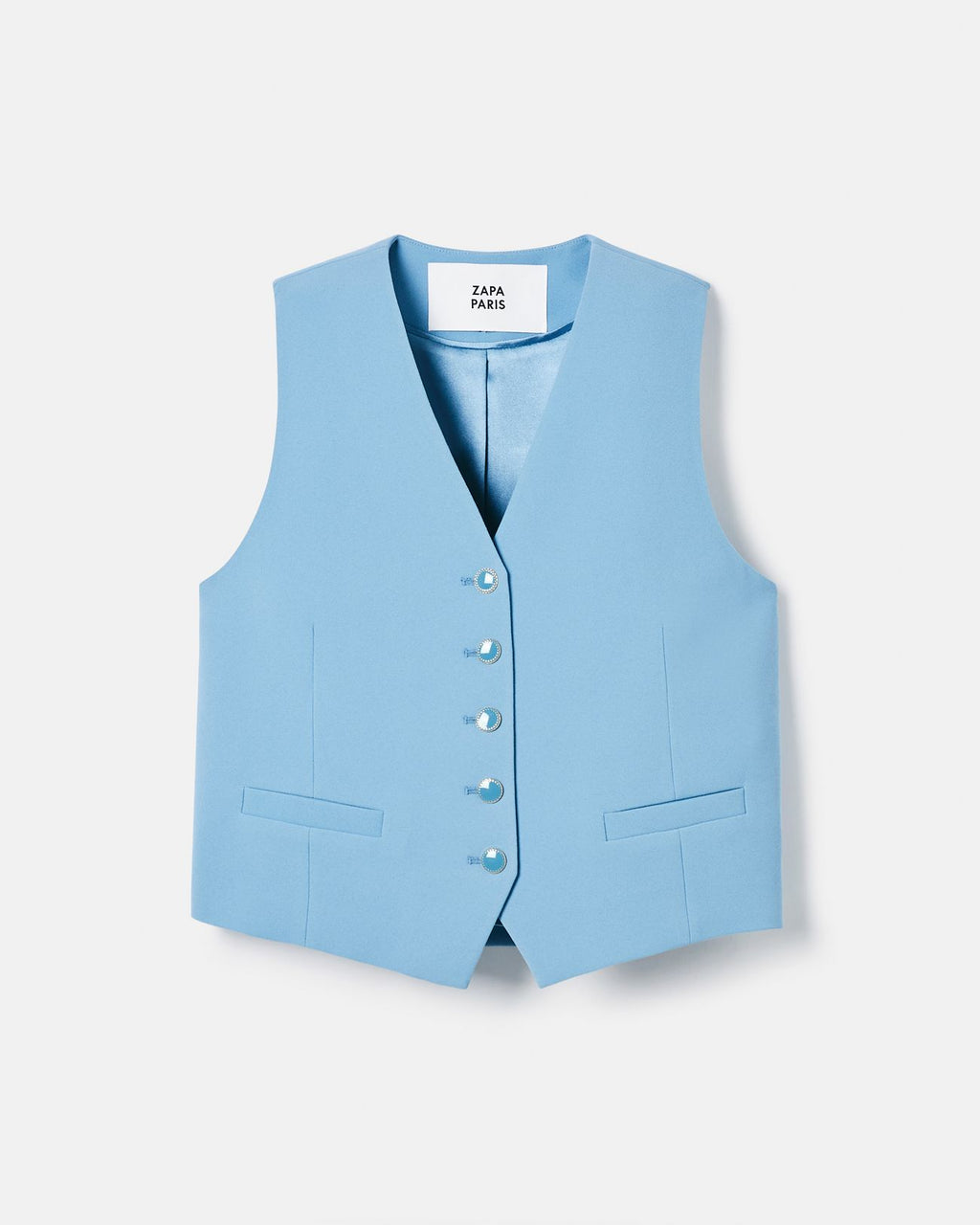 Blue sleeveless vest_5