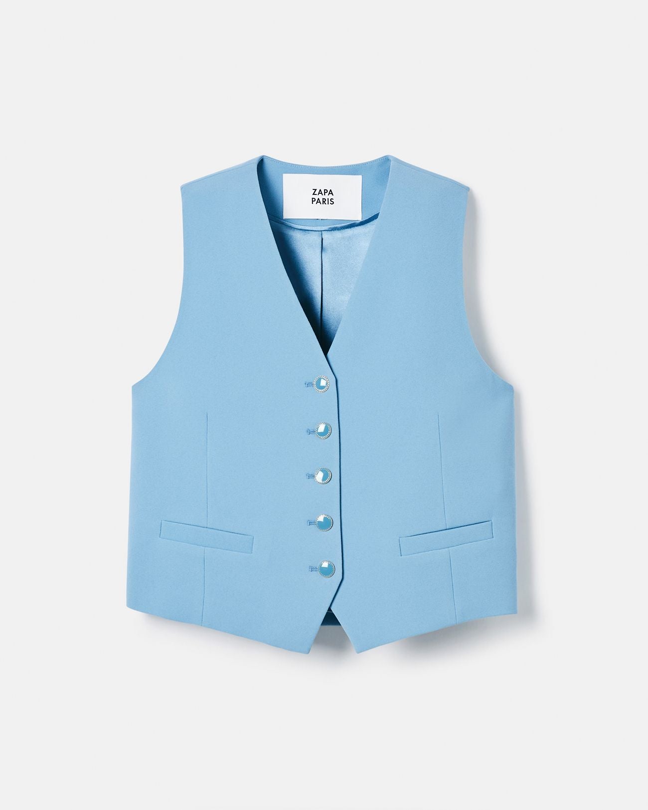 Blue sleeveless vest_5