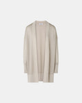 Long openwork sequined champagne cardigan_5