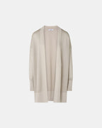 Long openwork sequined champagne cardigan_5