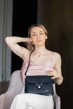 Bolso de hombro Ella - Negro