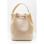 Cerise Raffia Crossbody Bag - Off-White