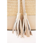 Cerise Raffia Crossbody Bag - Off-White