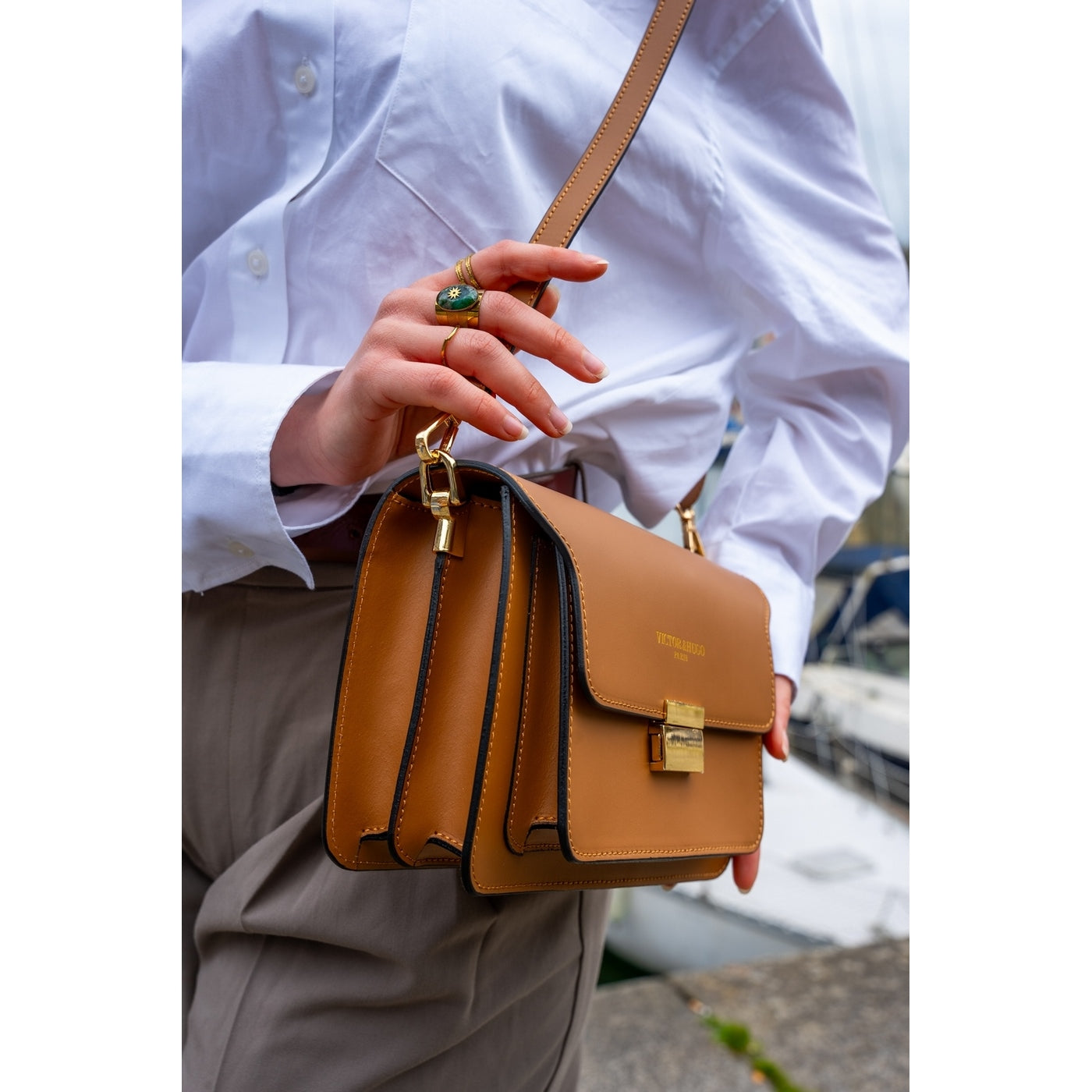 Chanon Crossbody Bag - Camel - Women