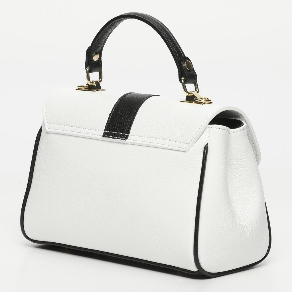 Giverny Shoulder Bag - White + Black