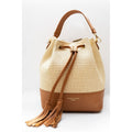 Livy Rafia Shoulder Bag - Camel