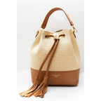 Livy Rafia Shoulder Bag - Camel