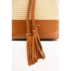 Livy Rafia Shoulder Bag - Camel