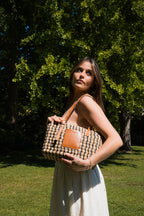Sac A Bandouliere  Azura - Cognac / Multi Beige